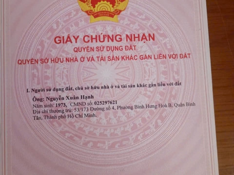 Đất thổ cư tại khu dân cư Tân Đức, mặt tiền đường A36B, gần công viên