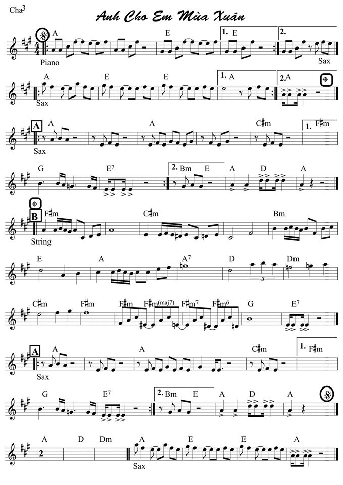 Anh Cho Em Mùa Xuân