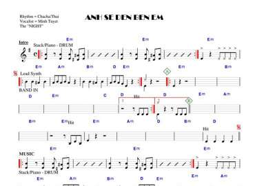 Anh Sẽ Đến Bên Em sheet nhạc đệm
