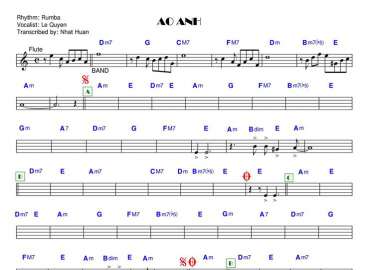 Ảo Ảnh sheet nhạc đệm