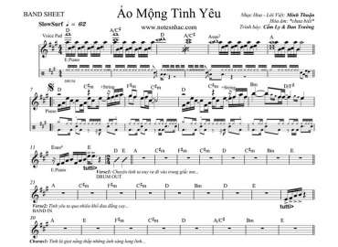 Ảo Mộng Tình Yêu sheet nhạc đệm