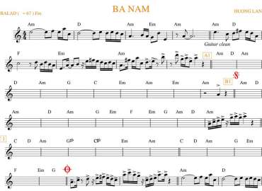 Bà Năm sheet nhạc đệm