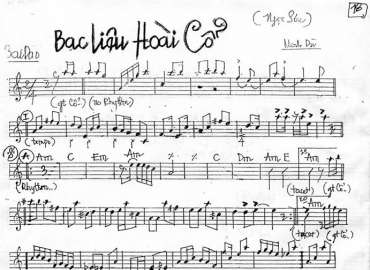 Bạc Liêu Hoài Cổ sheet nhạc đệm