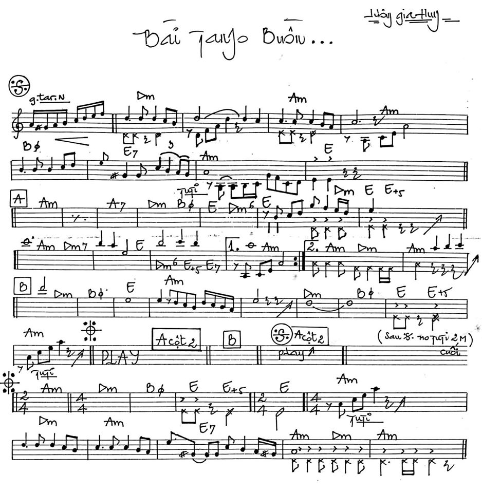 Bài Tango Buồn....