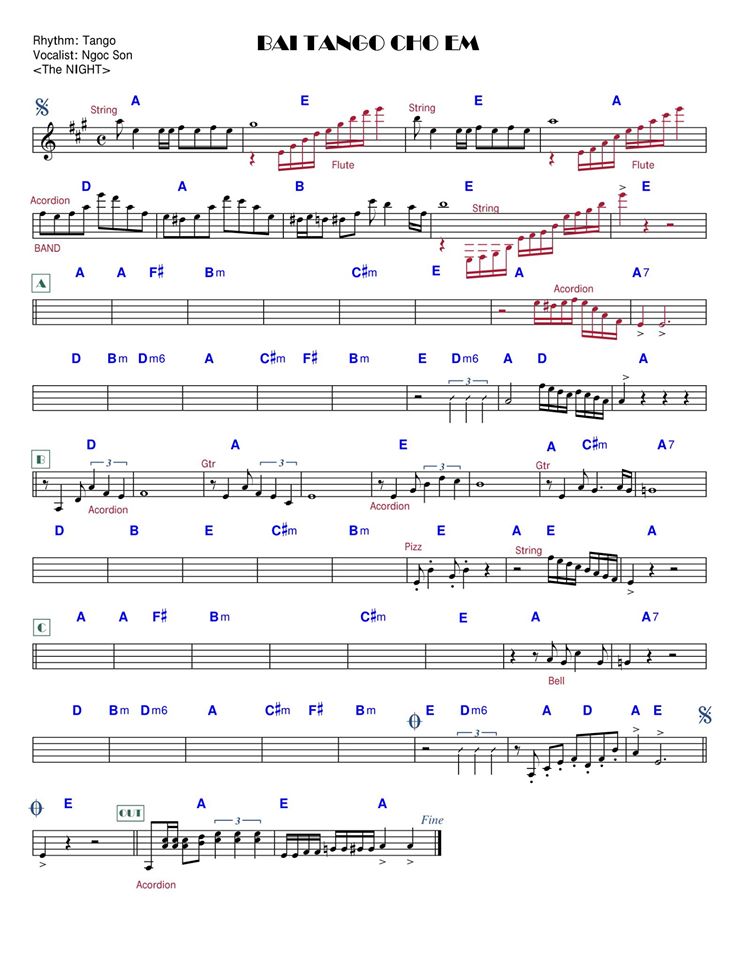 Bài Tango Cho Em