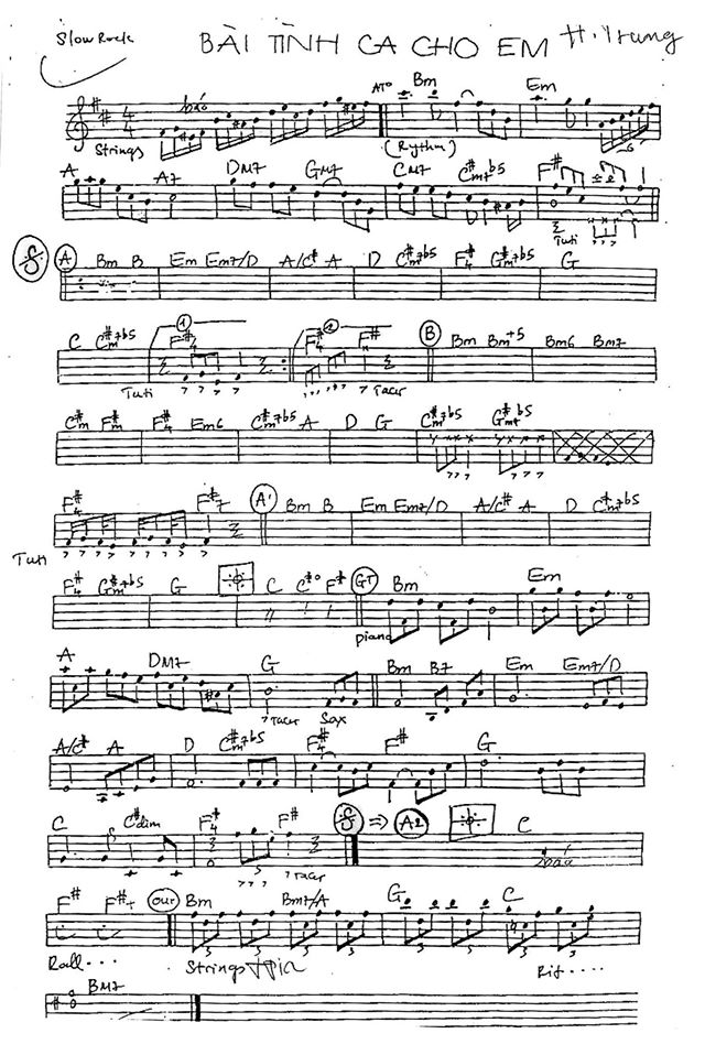 Bài Tình Ca Cho Em