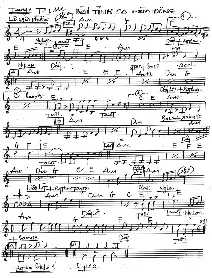 Bài Tình Ca Mùa Đông Bài Tình Ca Mùa Đông