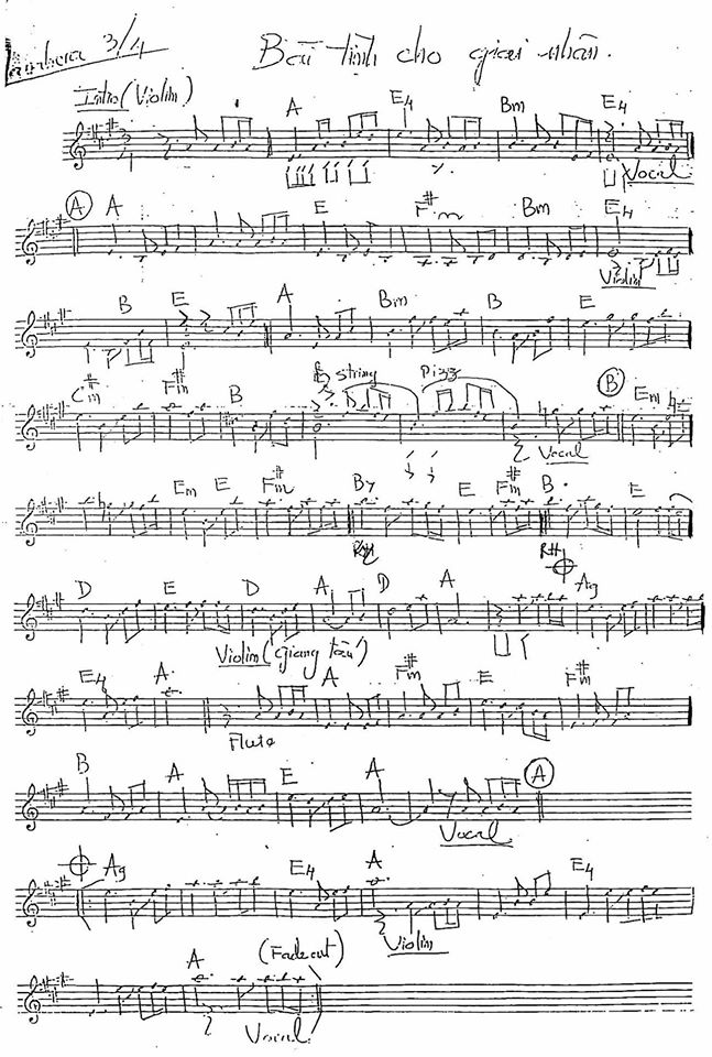 Bài Tình Cho Giai Nhân