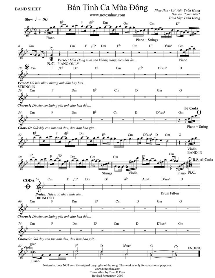 Bản Tình Ca Mùa Đông Bản Tình Ca Mùa Đông