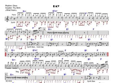 Bay sheet nhạc đệm