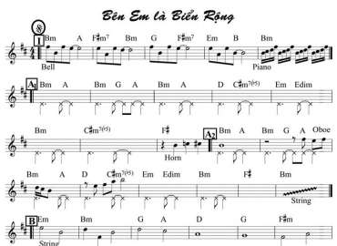 Bên Em Là Biển Rộng sheet nhạc đệm