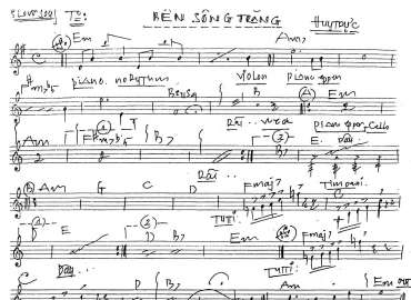 Bến Sông Trăng sheet nhạc đệm