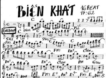 Biển Khát sheet nhạc đệm