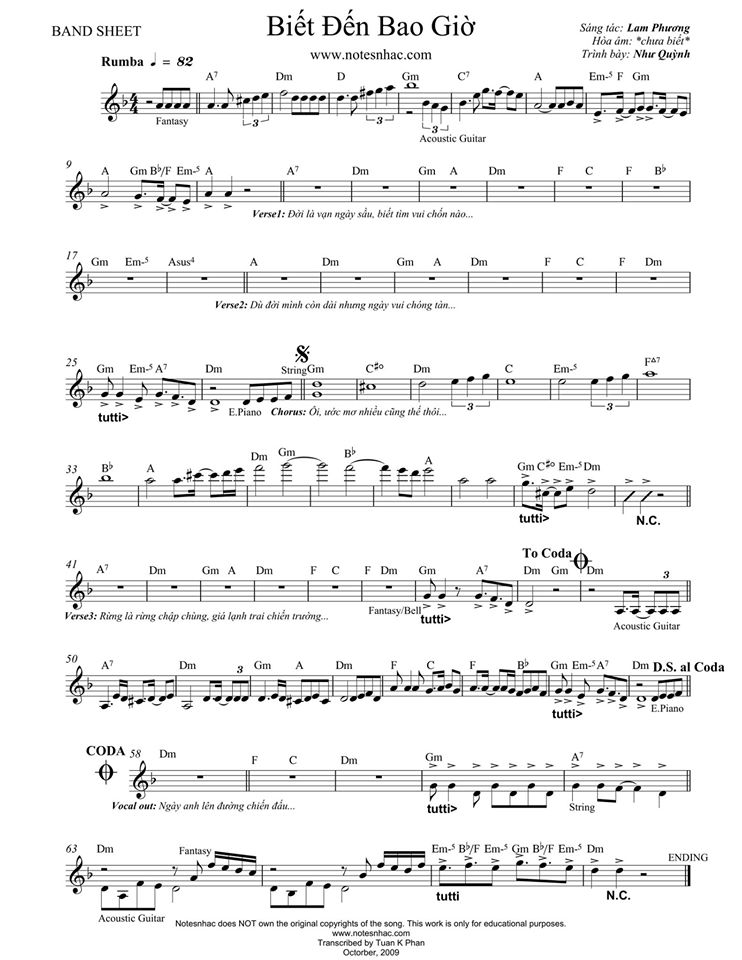 Biết Đến Bao Giờ