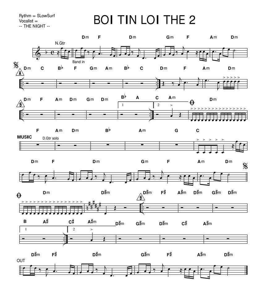 Bởi Tin Lời Thề sheet nhạc