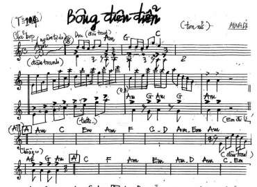 Bông Điên Điển sheet nhạc đệm