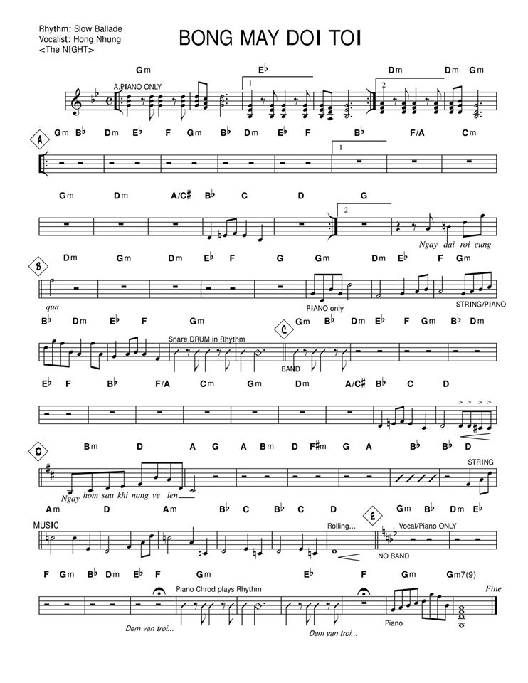 Bóng Mây Đời Tôi