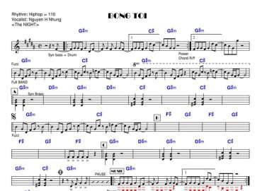 Bóng Tối sheet nhạc đệm