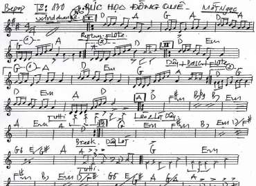 Bức Họa Đồng Quê sheet nhạc đệm