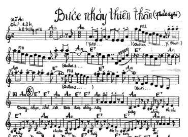 Bước Nhảy Thiên Thần sheet nhạc đệm