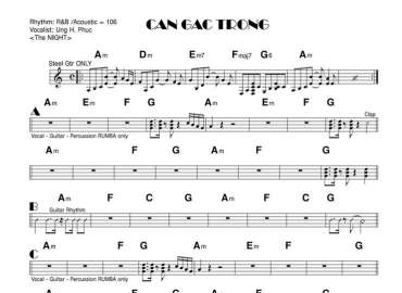 Căn Gác Trống sheet nhạc đệm