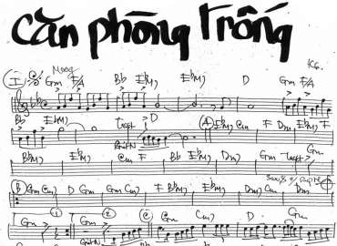 Căn Phòng Trống sheet nhạc đệm