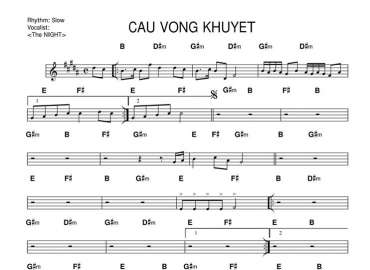 Cầu Vòng Khuyết sheet nhạc đệm