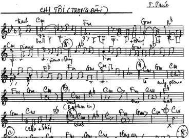 Chị Tôi sheet nhạc đệm