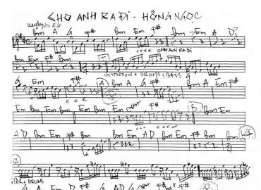Cho Anh Ra Đi sheet nhạc đệm