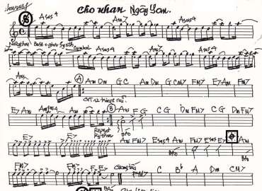 Cho Nhau Ngày Sau sheet nhạc đệm