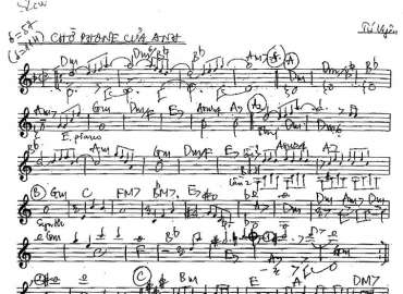 Chờ Phone Của Anh sheet nhạc đệm