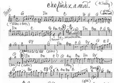 Cho Tình Xa Mãi sheet nhạc đệm