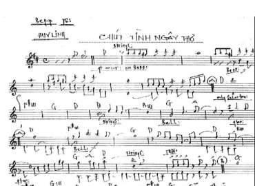 Chút Tình Ngây Thơ sheet nhạc đệm