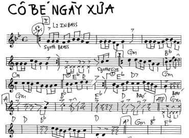 Cô Bé Ngày Xưa sheet nhạc đệm