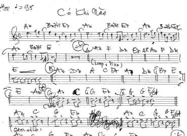 Có Khi Nào sheet nhạc đệm