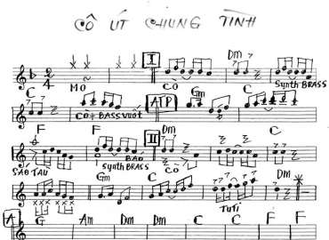 Cô Út Chung Tình sheet nhạc đệm