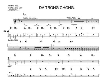 Đá Trông Chồng sheet nhạc đệm
