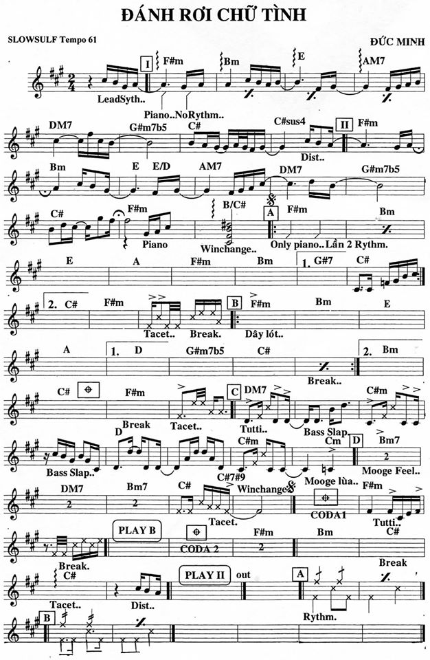 Đánh Rơi Chữ Tình