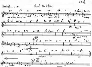 Đành Xa Nhau sheet nhạc đệm