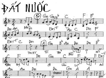 Đất Nước sheet nhạc đệm