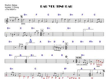 Dấu Yêu Tình Đầu sheet nhạc đệm