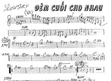 ĐÊm Cuối Cho Nhau sheet nhạc đệm