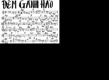 Đêm Gánh Hào sheet nhạc đệm