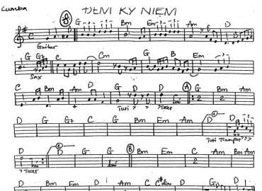 Đêm Kỷ Niệm sheet nhạc đệm