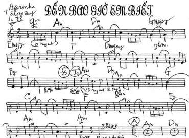 Đến Bao Giờ Em Biết sheet nhạc đệm