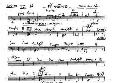 dĩ Vãng sheet nhạc đệm