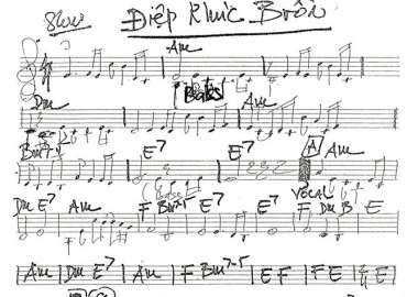 Điệp Khúc Buồn sheet nhạc đệm