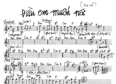 Điều Em Muốn Nói sheet nhạc đệm