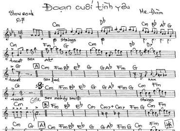 Đoạn Cuối Tình Yêu sheet nhạc đệm