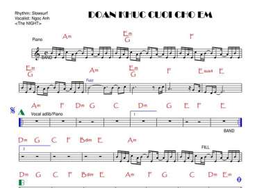 Đoản Khúc Cuối Cho Em sheet nhạc đệm